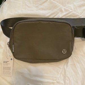 Brand new with tags lululemon belt bag in gray sage